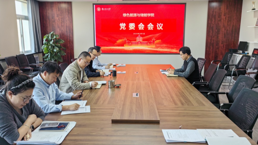 绿色能源与储能学院召开树立和践行正确政绩观学习教育专题会议